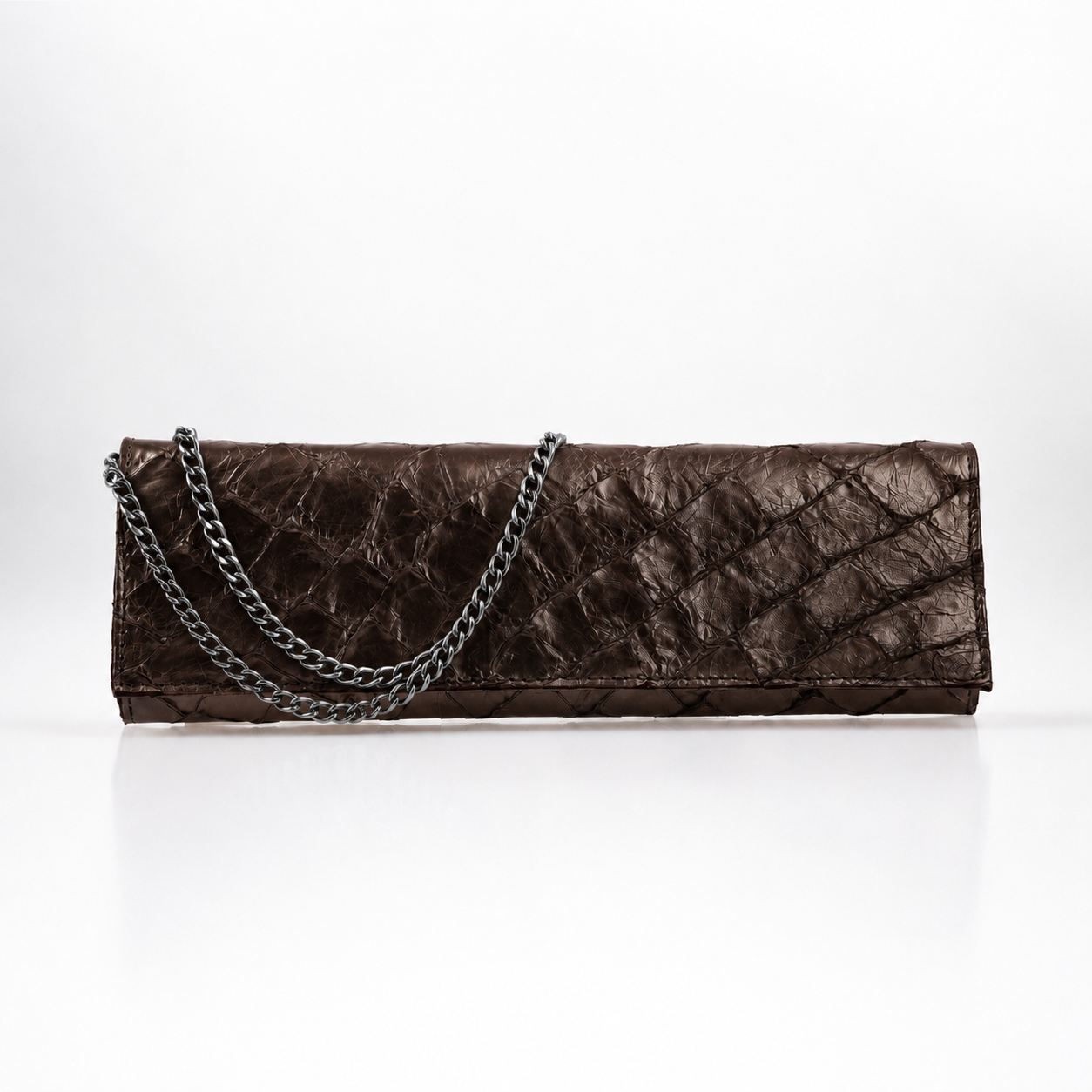 Aurea Pirarucu Leather Clutch
