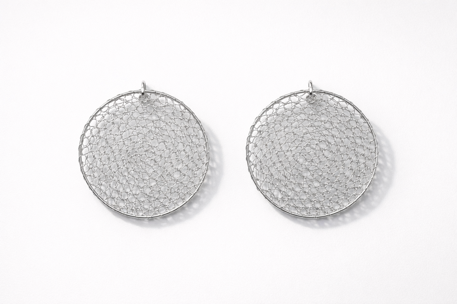 Luma Crochet Disc Earrings