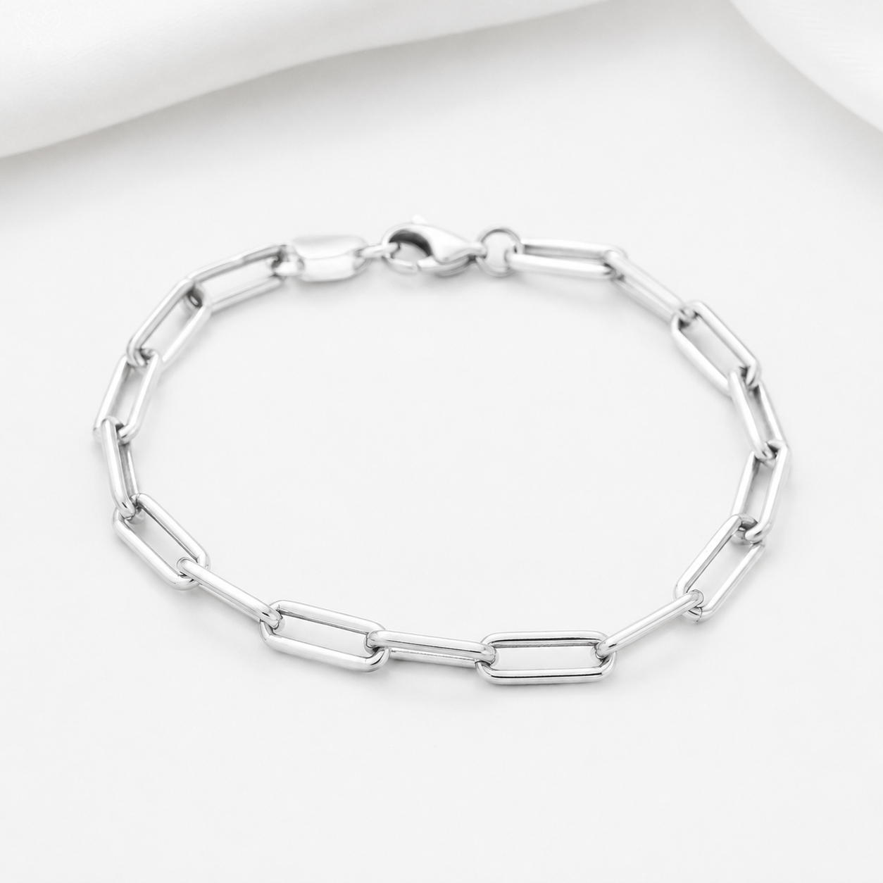 Sterling Paperclip Bracelet