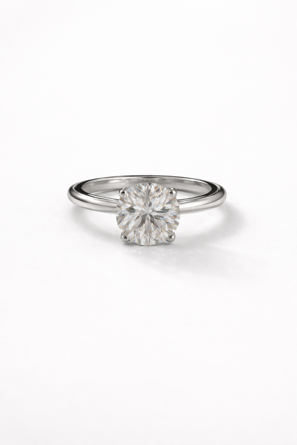 Lumera Crest Solitaire Ring