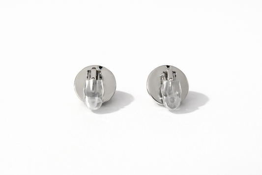 Aura Dome Silver Earrings