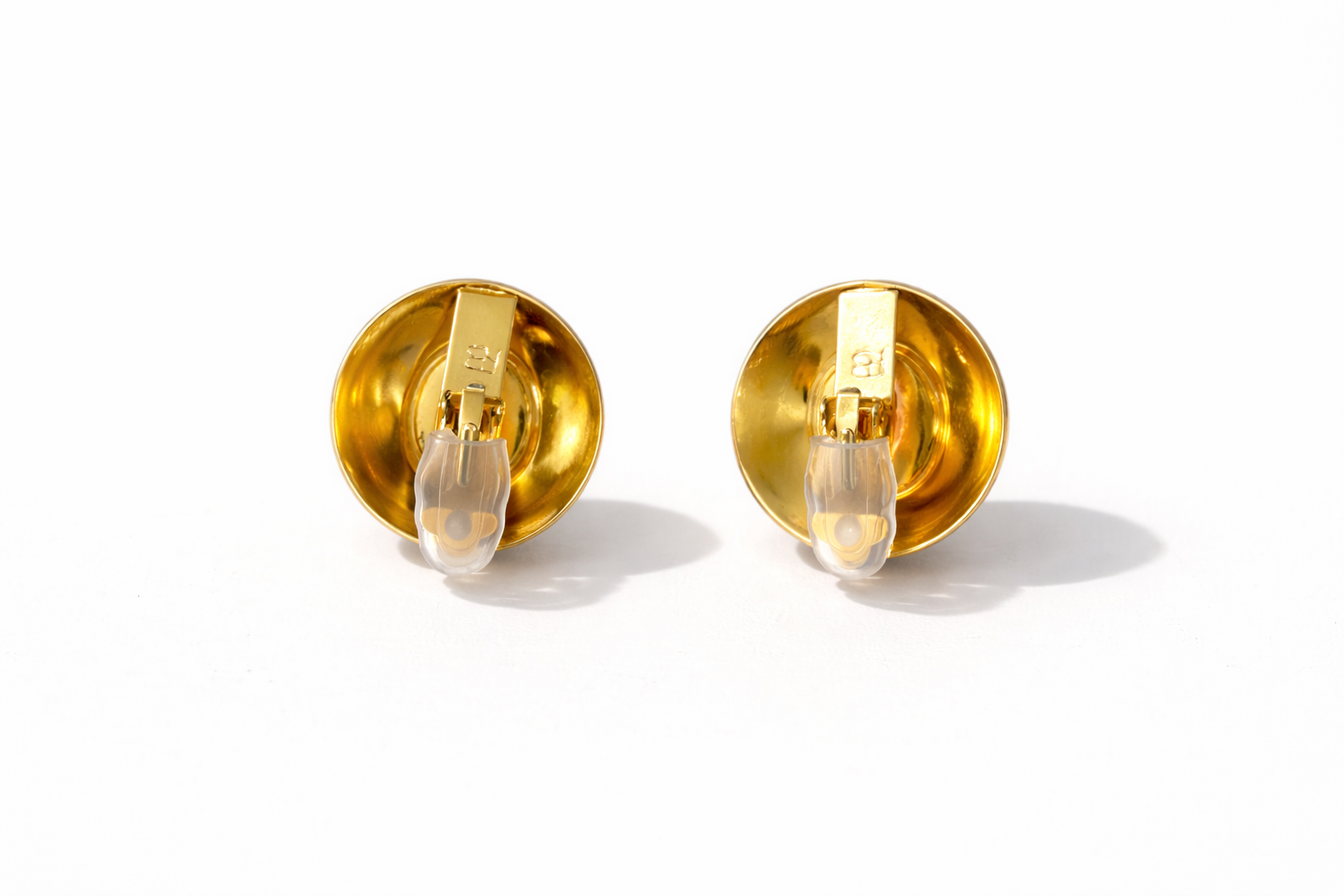 Luna Enamel Clip Earrings