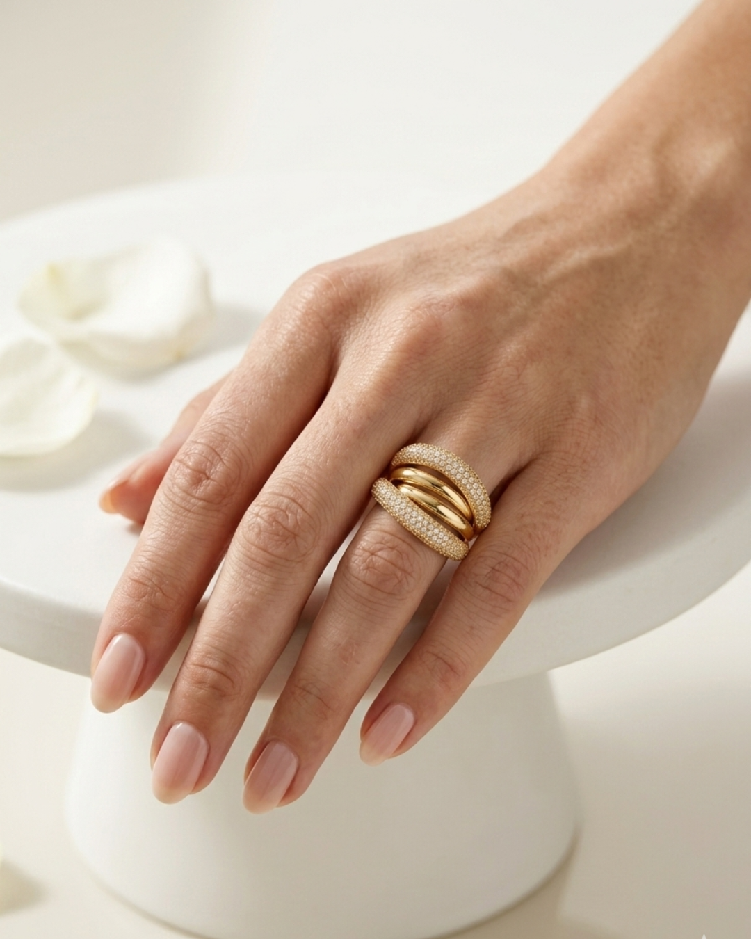 Eterna Pavé Orbit Ring