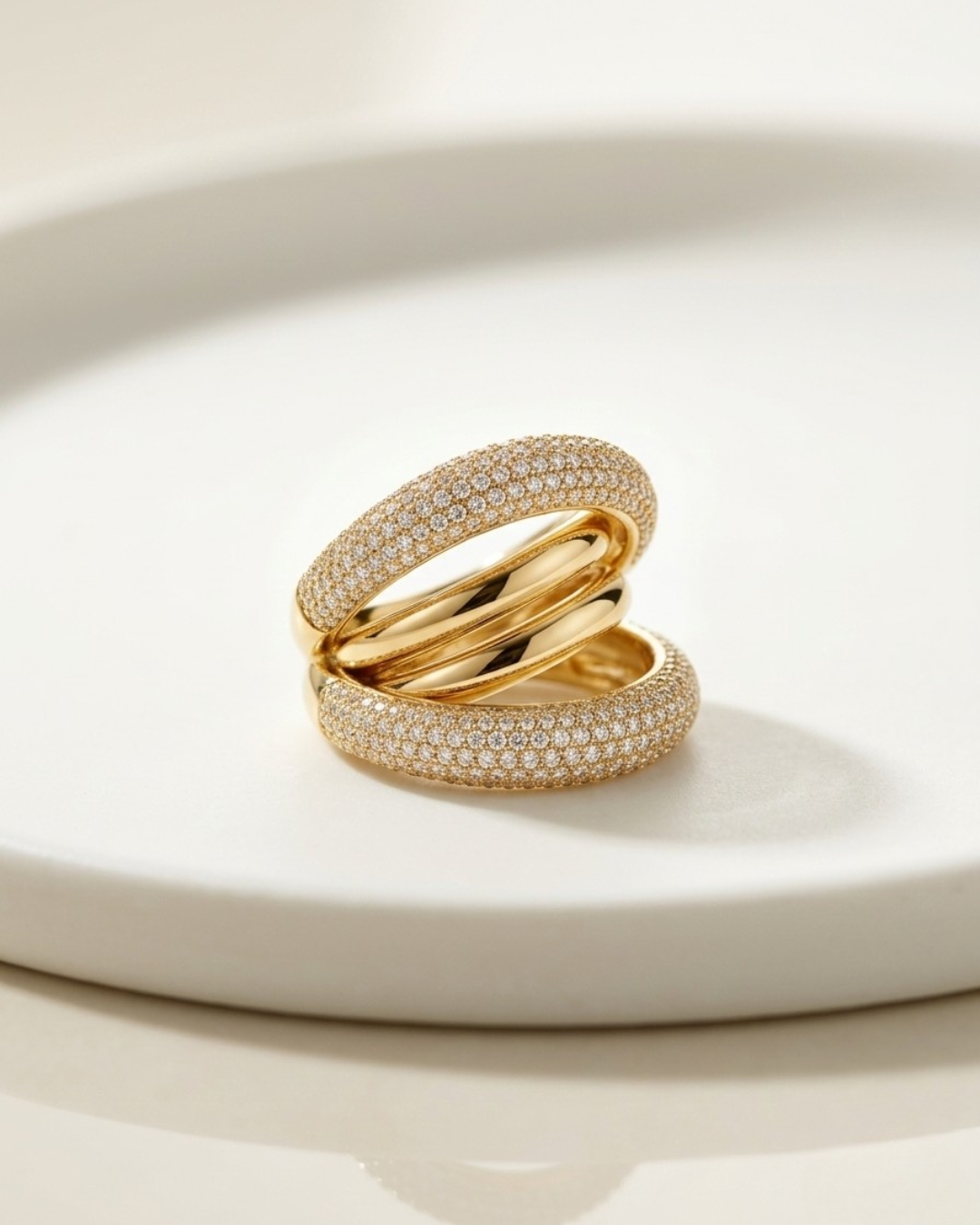 Eterna Pavé Orbit Ring