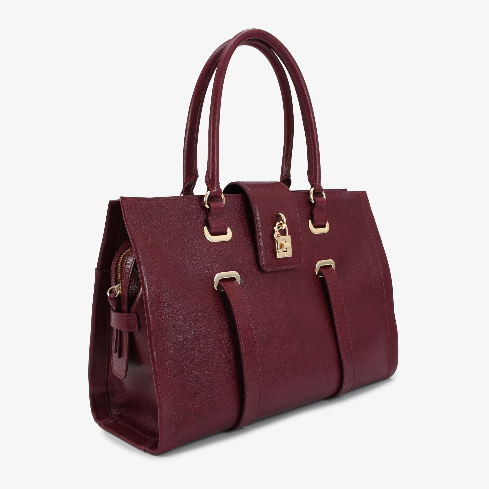 JB Bellagio Satchel Burgundy Royale