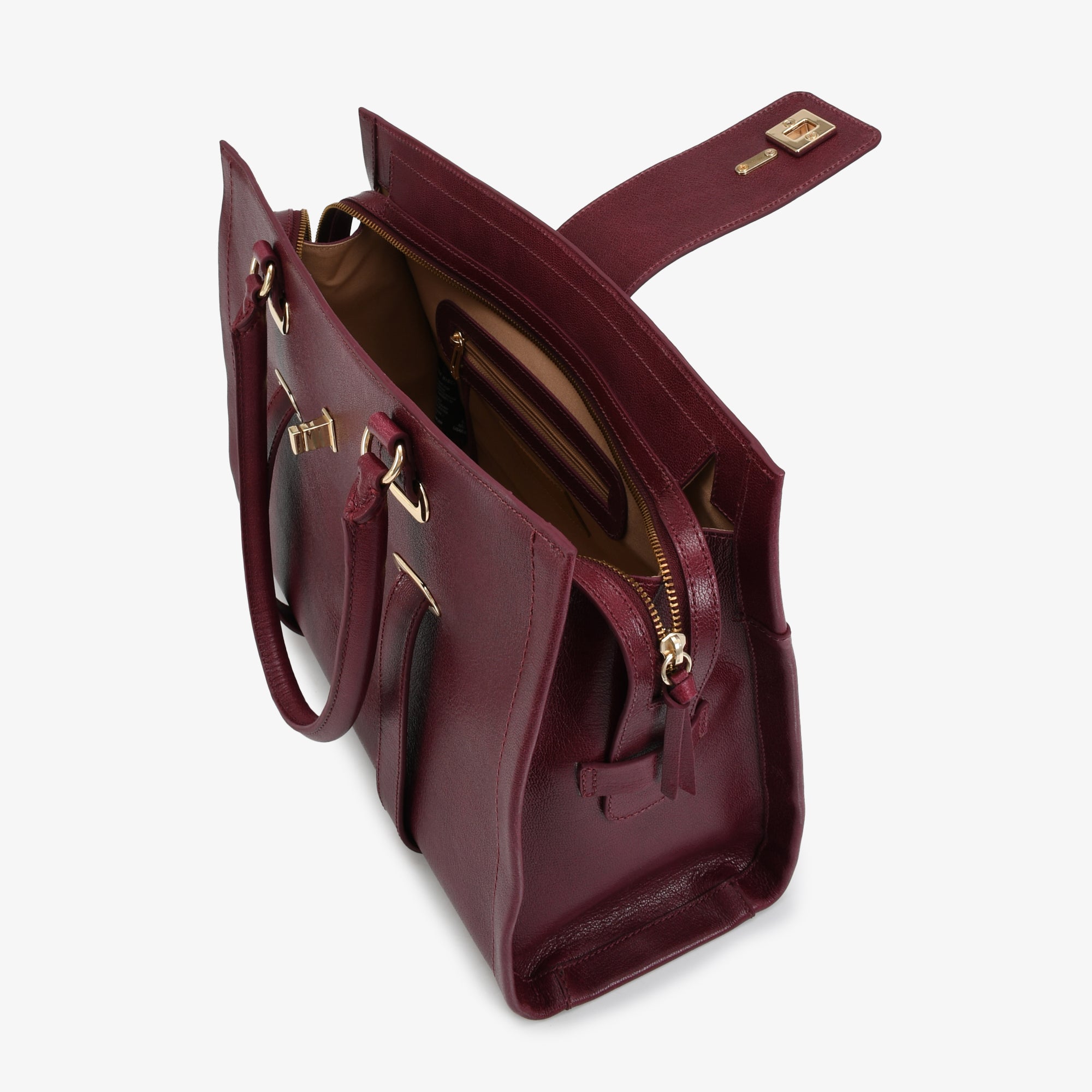 JB Bellagio Satchel Burgundy Royale