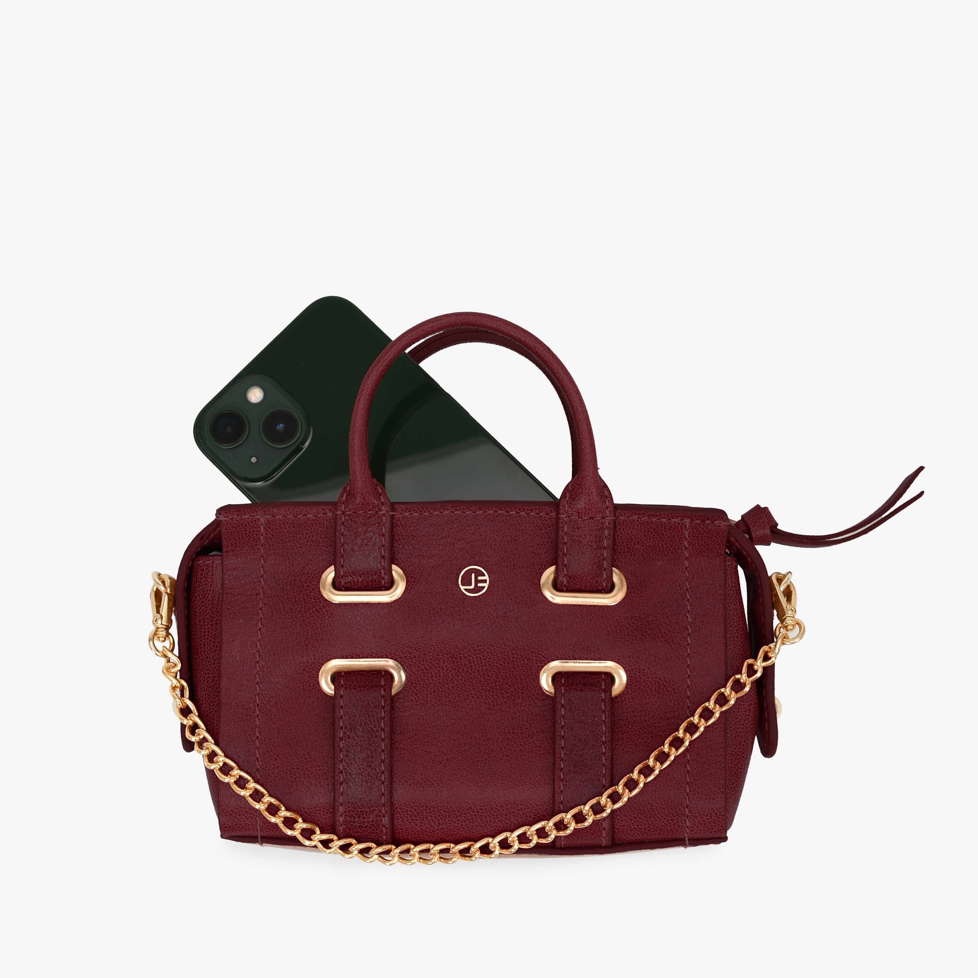 JB Bellagio Satchel Burgundy Royale
