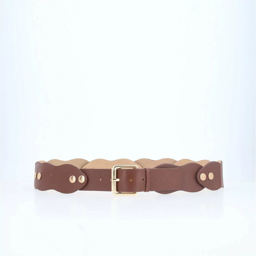 Wavy Suede Belt