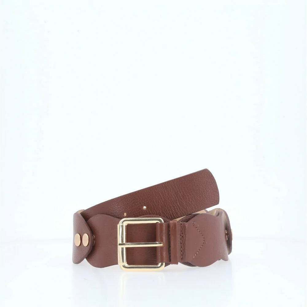 Wavy Suede Belt