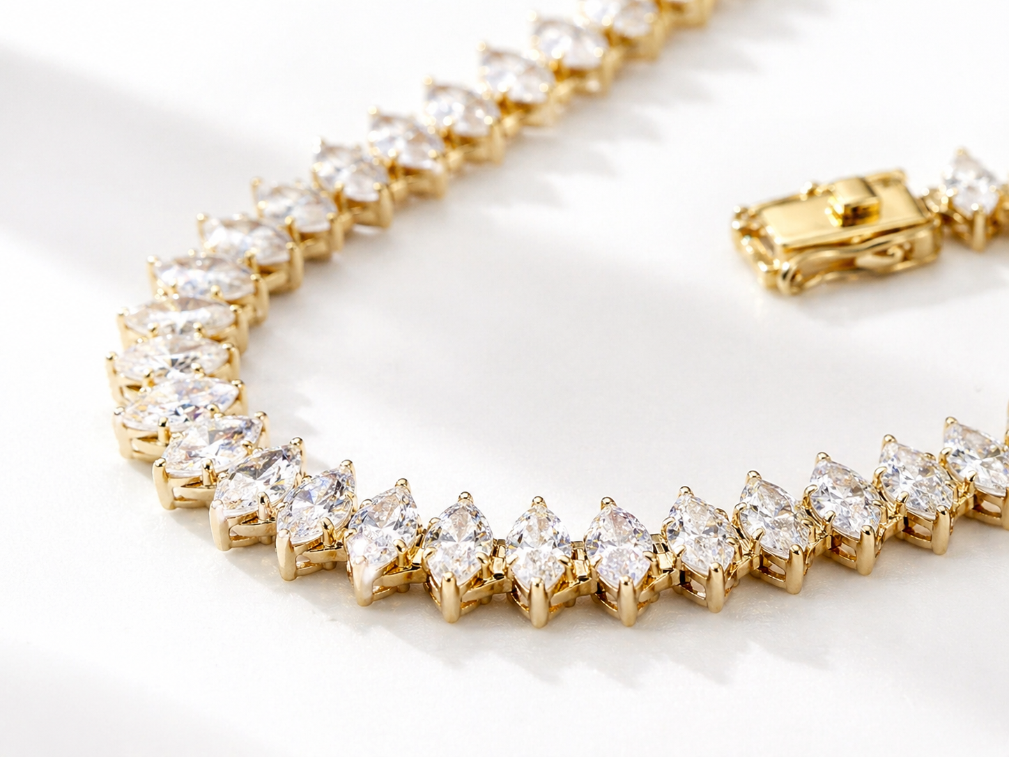 Marquise Tennis Necklace