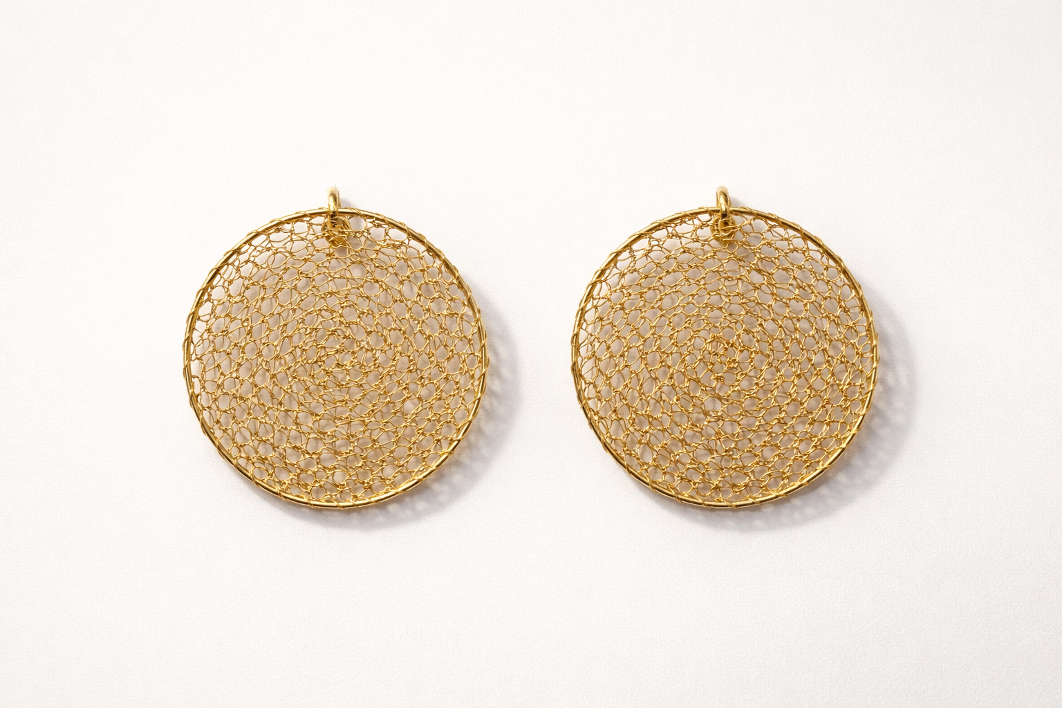 Luma Crochet Disc Earrings