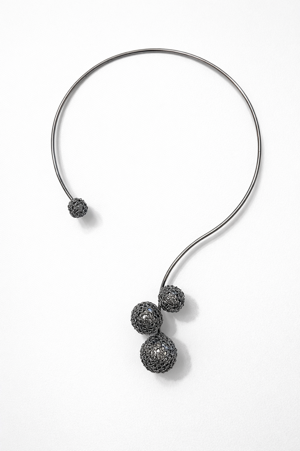 Noir Orb Torque Necklace