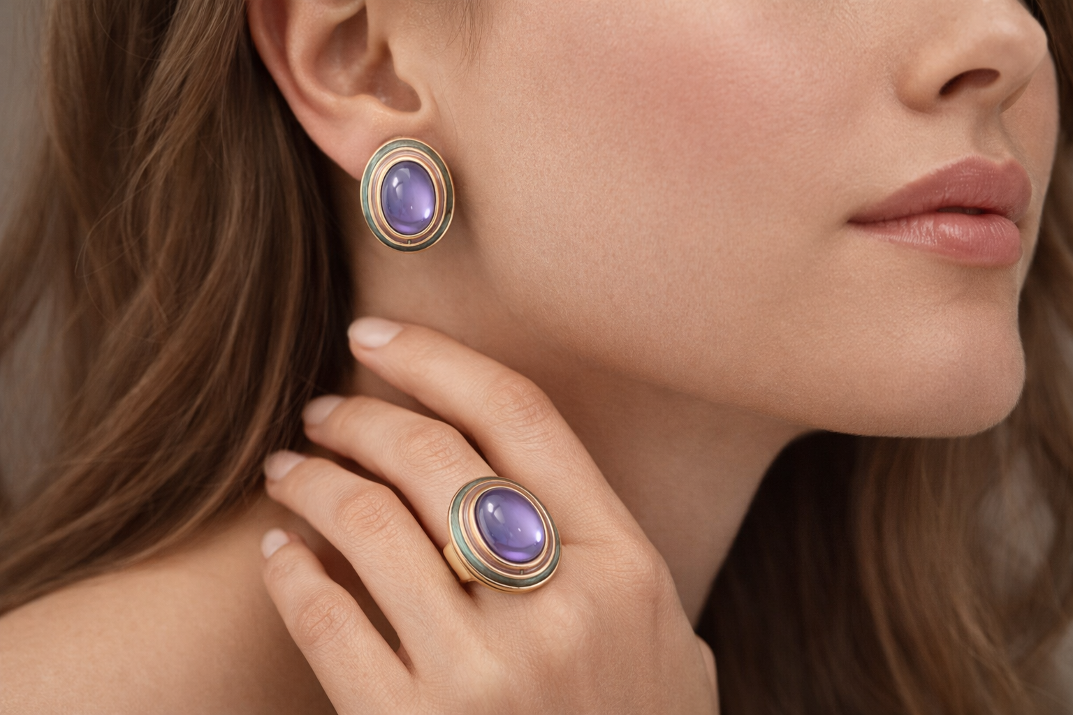Verona Cabochon Earrings
