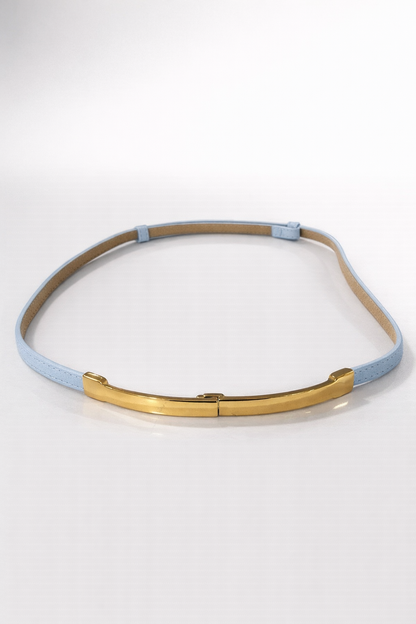 Lucent Bar Leather Belt