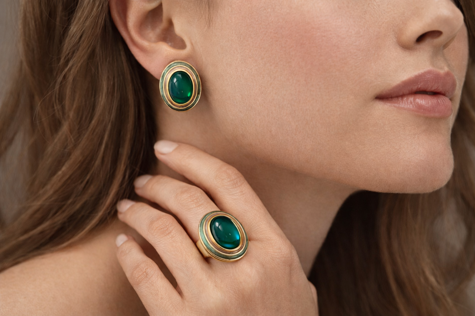 Verona Cabochon Earrings