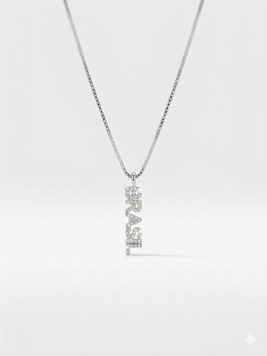 Brazil Script Necklace
