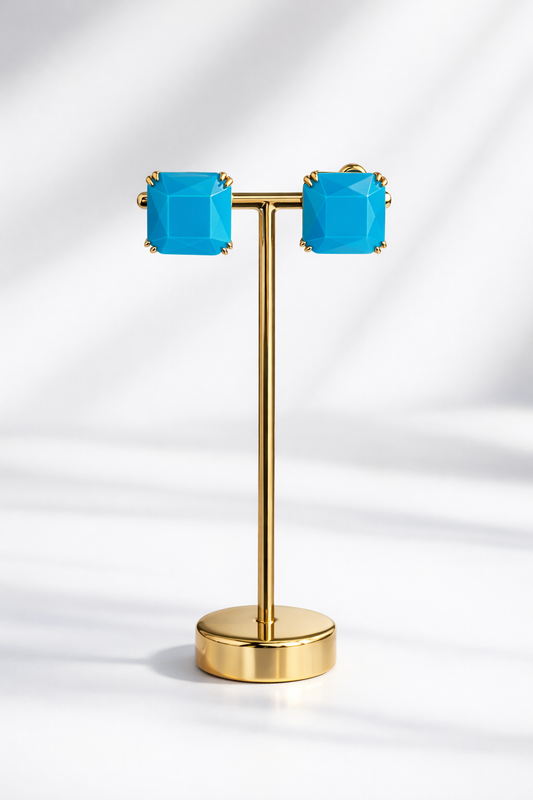 Azure Stud Earrings
