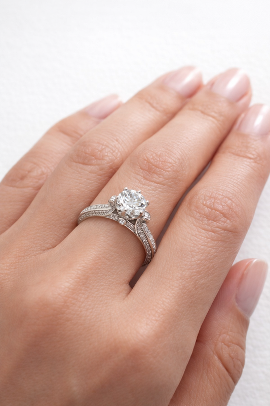 Cathedral Halo Solitaire