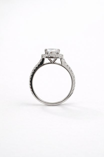 Lumera Halo Cushion Ring