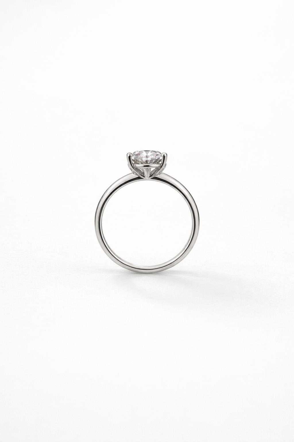 Lumera Crest Solitaire Ring