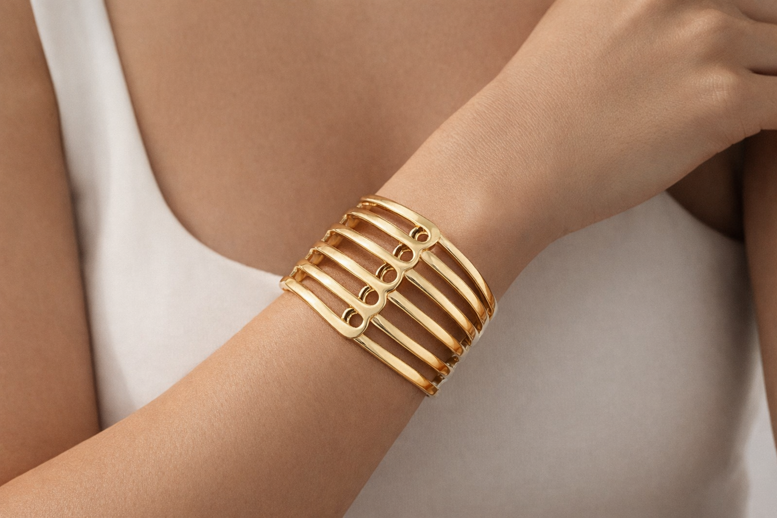 Interlace Cuff Bracelet
