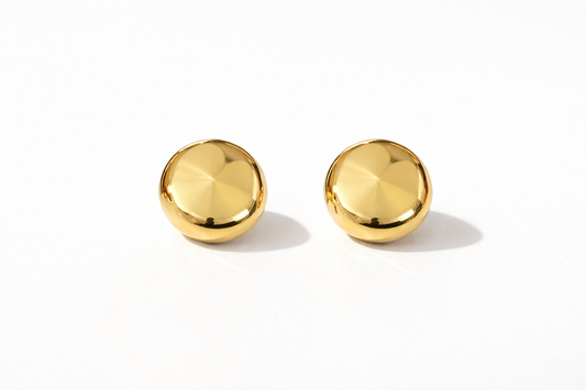 Aura Dome Gold Earrings