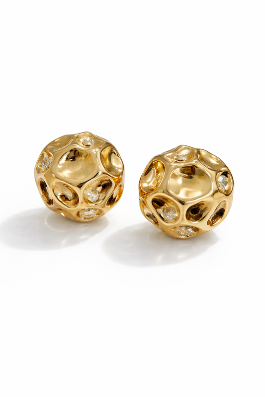 Eterna Oro Sculpt Studs