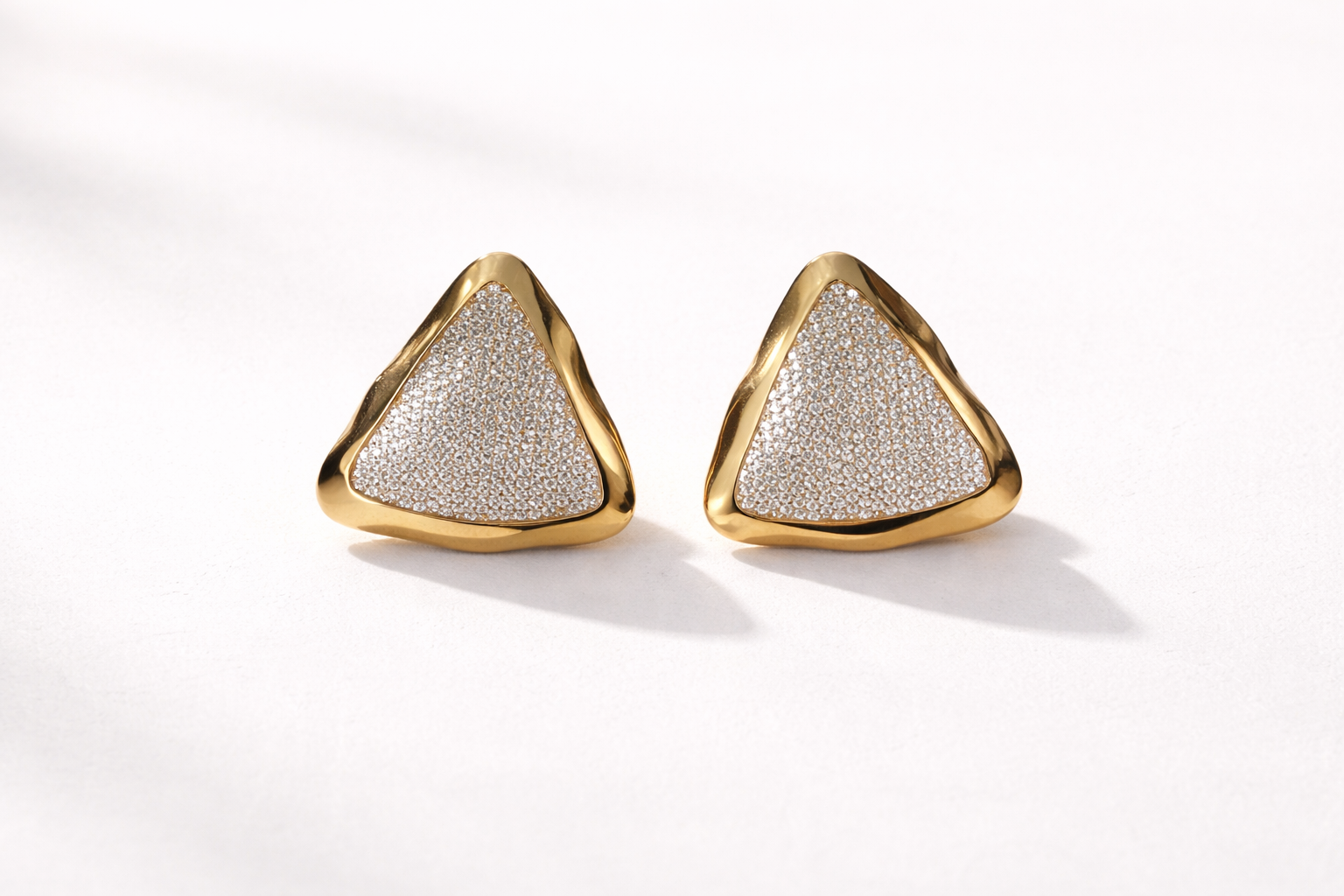 Eterna Facet Pavé Earrings