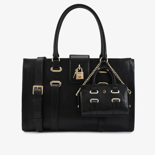 JB Bellagio Satchel Jet Noir