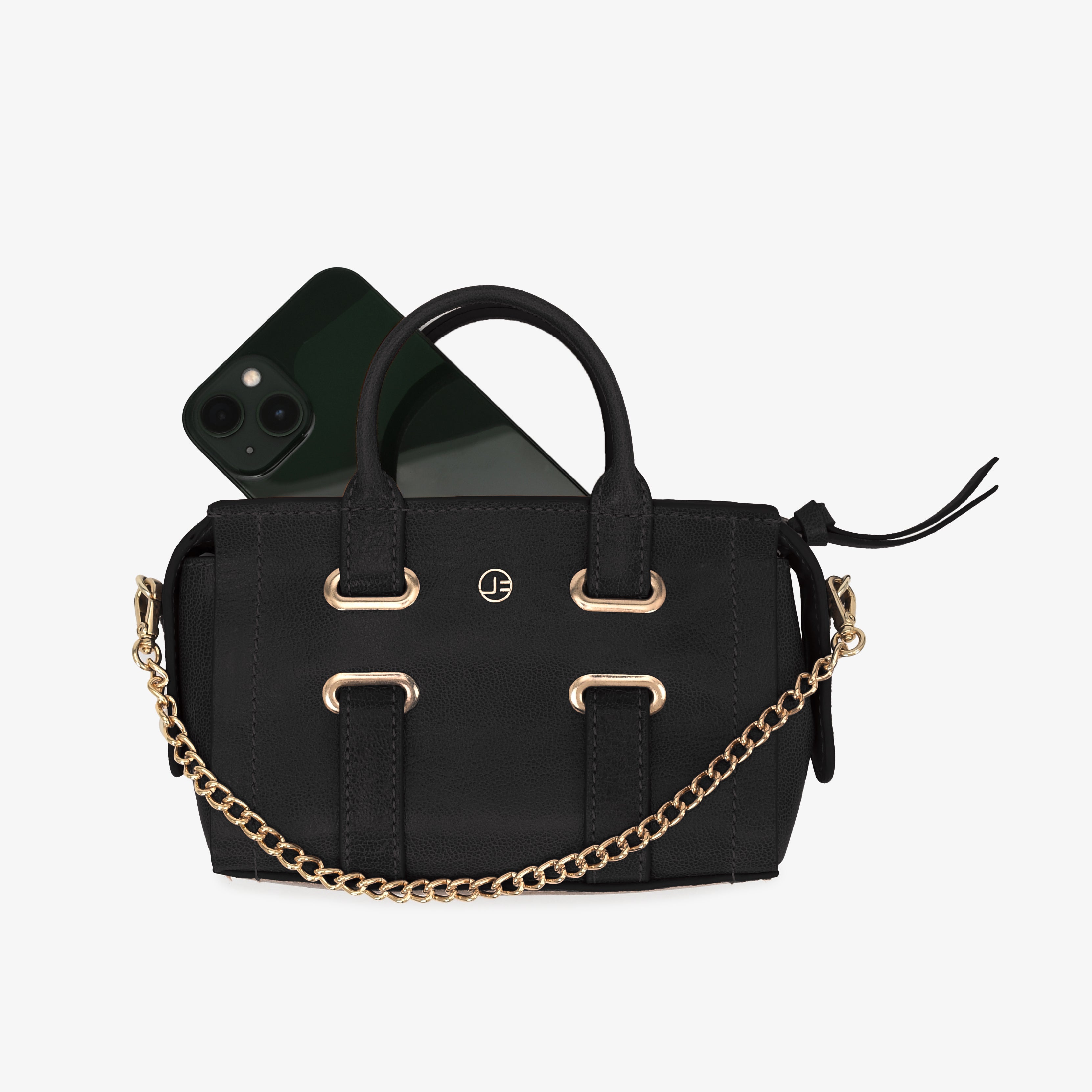 JB Bellagio Satchel Jet Noir