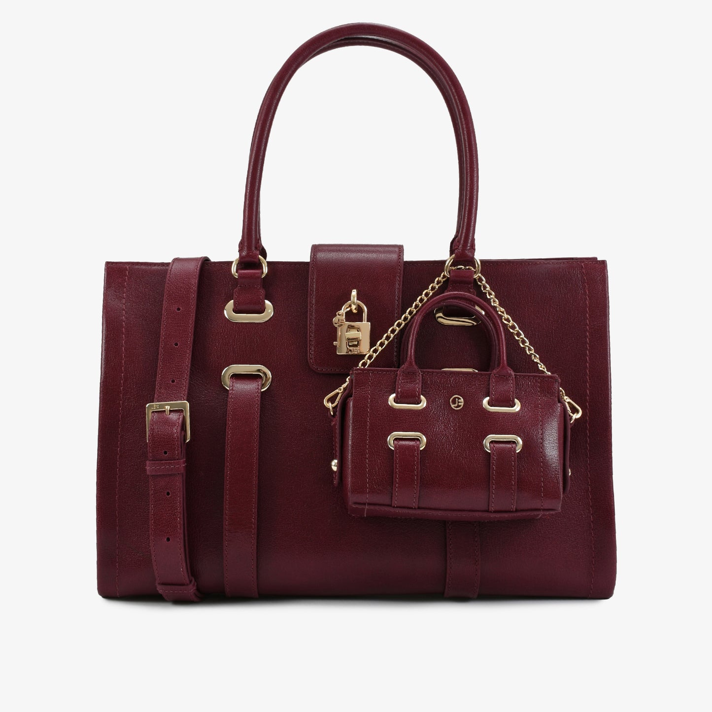 JB Bellagio Satchel Burgundy Royale
