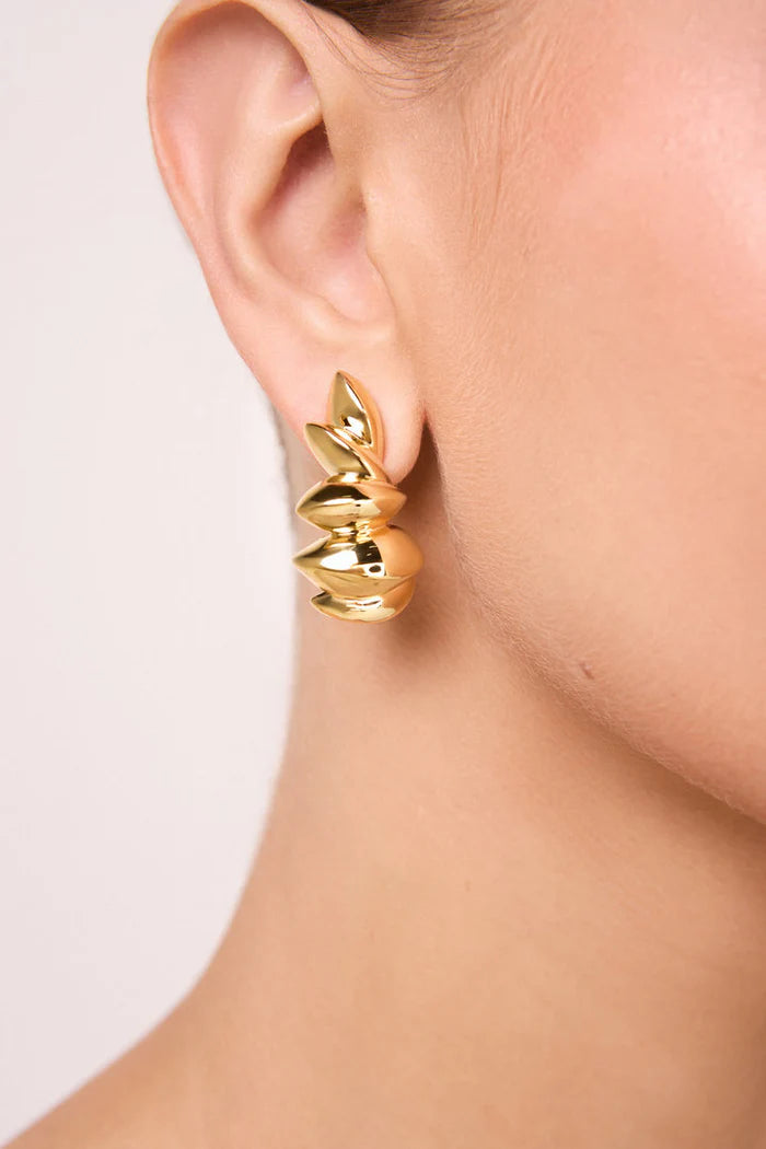 Trama Hoop Earrings
